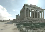 A realtime immersive application with realistic lighting: the Parthenon