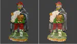 Improved Color Acquisition and Mapping on 3D Models via Flash-Based Photography