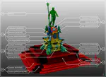 A 3D-centered information system for the documentation of a complex restoration intervention